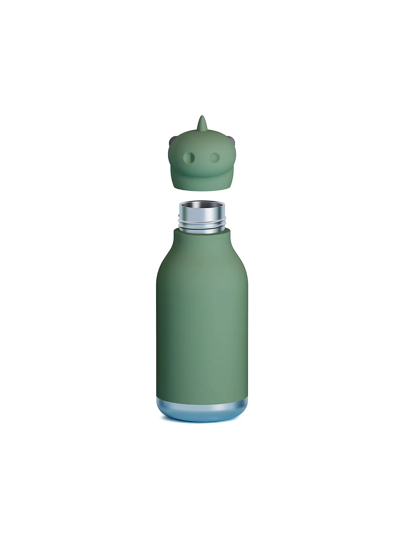 ASOBU | Isolierflasche 460ml KUH weiss / schwarz | olive